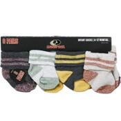 Wholesale - 8pk INFANT BOY GREY FULL CUSHION QTR SOCKS ASST SIZE MOSSY OAK C/P 60, UPC: 194382056820